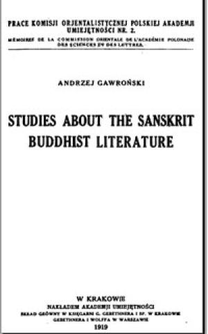 Studies about the Sanskrit Buddhist Literature 10025260